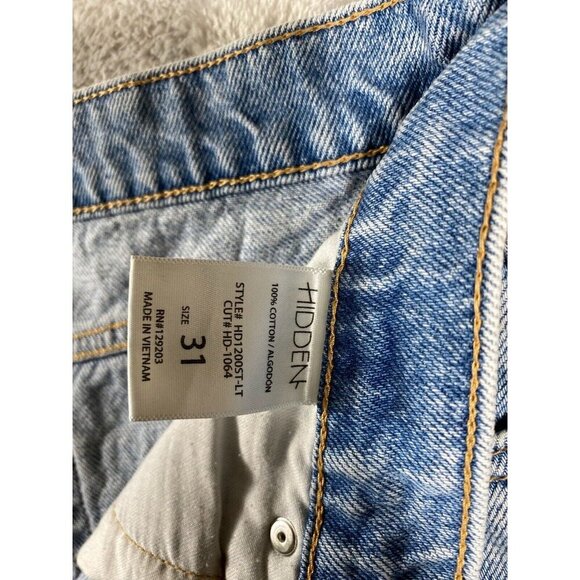 Hidden Distressed Light Wash High-Waisted Jeans - Size 31 - Picture 6 of 14